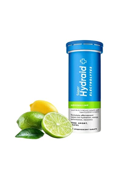 Super Hydraid أقراص إلكتروليت للترطيب، بنكهة الليمون والليم، إلكتروليت فوارة ...