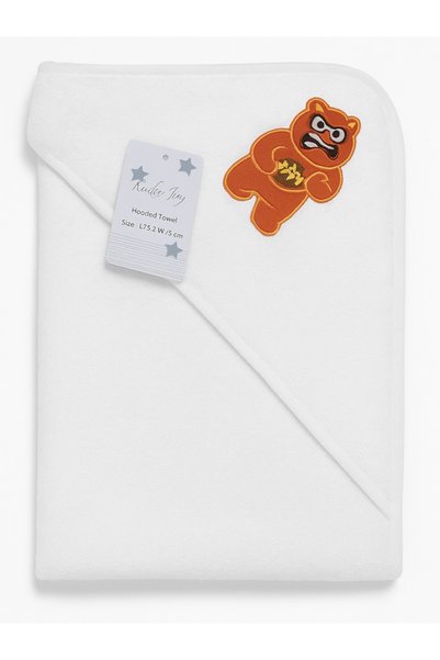 Beboulino Πετσέτα Μπάνιου με Κουκούλα 75x75εκ. Angry White Fr 70203500011