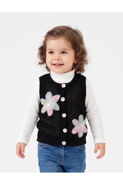 MiniKids Vesta acrilic Anastasia, model negru