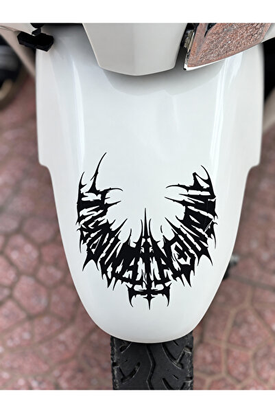 Banxtre Half gothic tribal sticker decal for jupiter front fender (15cmx15cm)