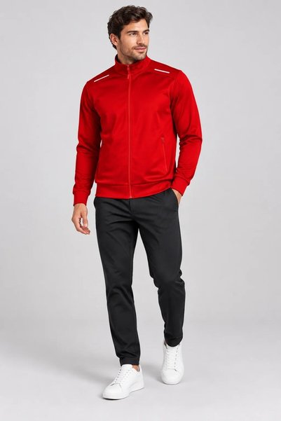New Performance Unc0310 Zippered Tracksuit Jacket Licharli Polyester