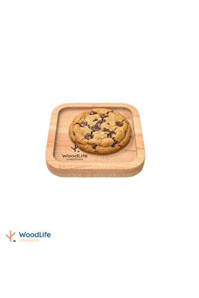 WOODLIFE صينية خشبية مستطيلة 15*15 سم مصنوعة من خشب الزان الطبيعي