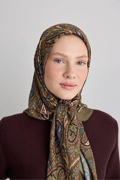 Modakaşmir Anatolian Paisley Pattern Bamboo Scarf