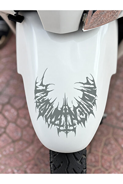 Banxtre Half gothic tribal sticker decal for jupiter front fender (15cmx15cm)