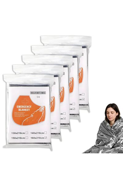 Generic Brand Σετ 5 κουβερτών επιβίωσης, ανθεκτικές στο σκίσιμο & αδιάβροχες ...