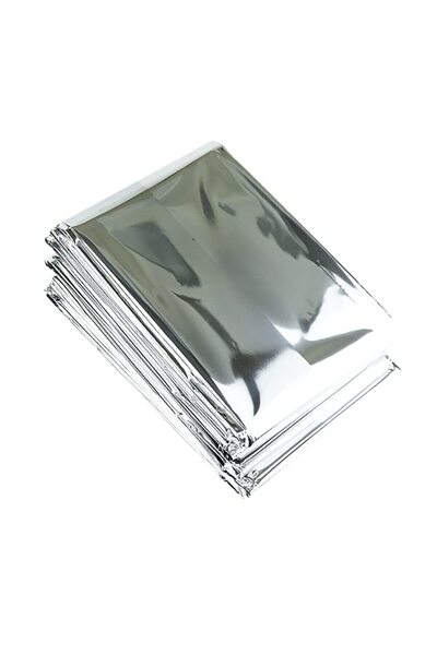 Generic Brand Pack of 4 Mylar emergency thermal blankets – Designed for outdo...