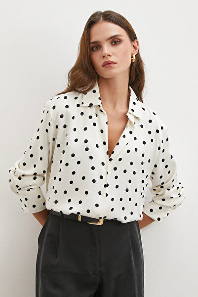 NEVERMORE Polka dot shirt black
