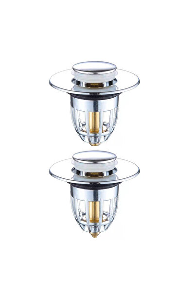 Choice 2pc 1/2/5pcs Universal Rebound Drain Plug Filter Basin Pop-up Chrome S...
