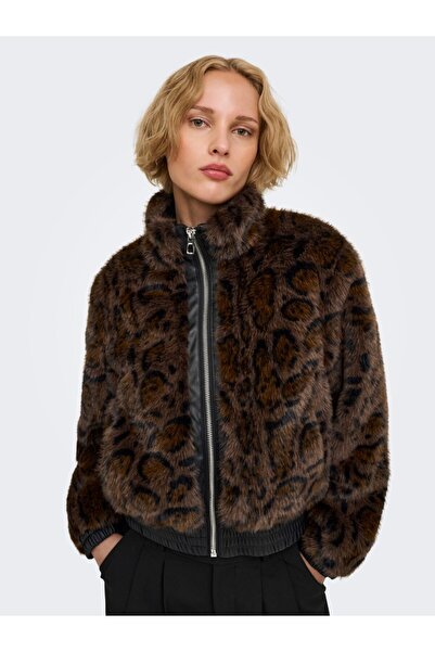 ONLY Faux Fur Zippered Jacket 15373827