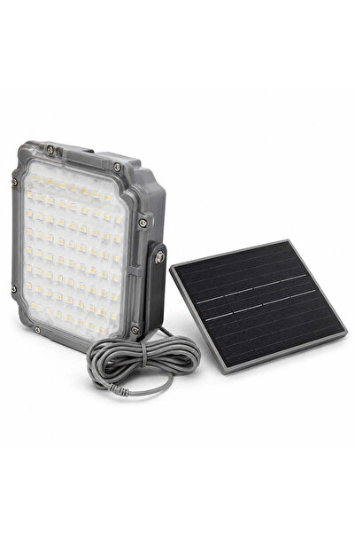 FOXMAG24 Solar LED Projector with Separate Panel, Grey-Black