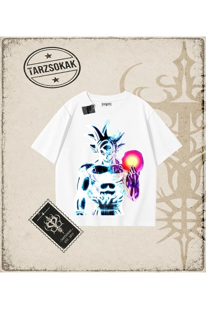Tarzsokak Dragon Ball Anime Printed Oversize Unisex T-Shirt