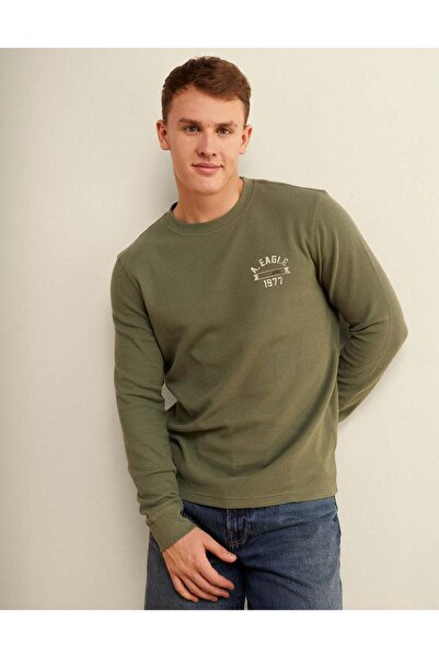AMERICAN EAGLE AE Icon Long Sleeve Thermal T-Shirt
