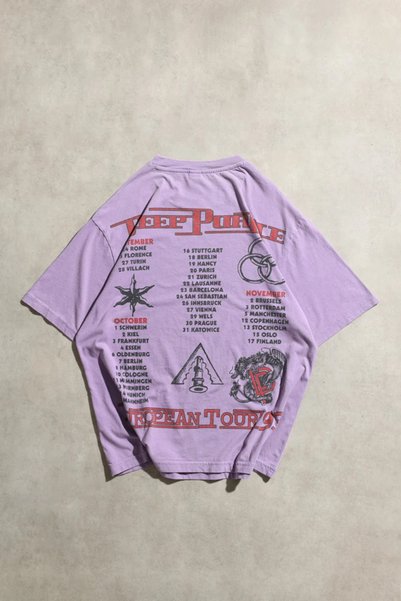Overdrive Deep Purple the Battle Rages on Oversize Unisex Moonwash Washed Short Sleeve Tshirt
