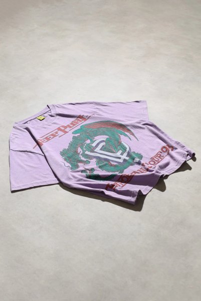 Overdrive Deep Purple the Battle Rages on Oversize Unisex Moonwash Washed Short Sleeve Tshirt