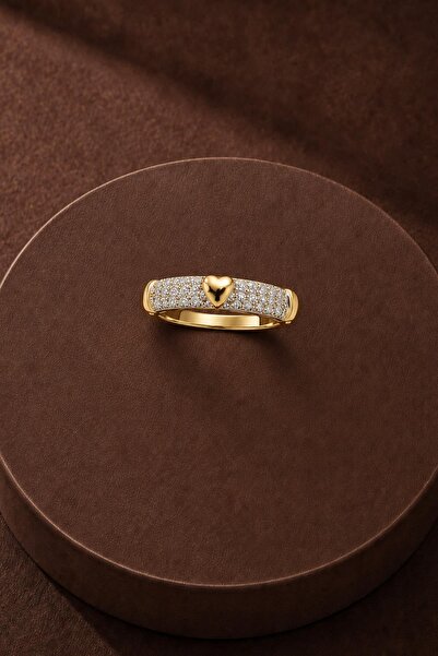 New Obsessions Heart Detailed Tamtur Adjustable Ring