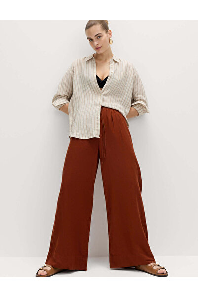 Marks & Spencer Keten Karışımlı Pantolon
