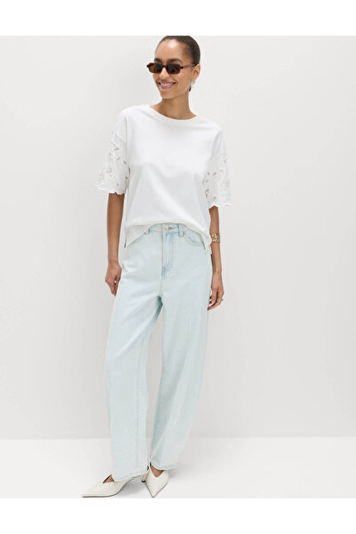 Marks & Spencer Yüksek Bel Barrel Leg Jean