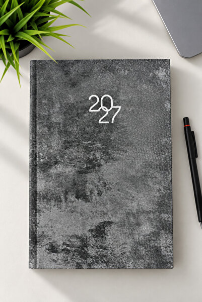 Lizy 2027 مفكرة يومية ذات غلاف صلب مزخرف بالقماش المخملي |   17×24 سم |   168...
