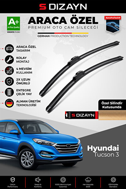 S Dizayn S-Dizayn Hyundai Tucson Ön Cam Silecek Seti 2015-2020 Premium Araca ...