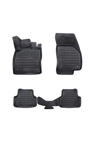Lumi LUXURY Set de 5 covorașe de podea din cauciuc tip tavă, compatibile cu S...