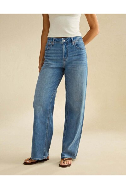 AMERICAN EAGLE AE Super High-Waisted Baggy Wide-Leg Jean