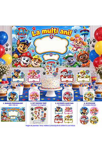 Aniversari de Neuitat Pachet petrecere Patrula catelusilor- banner personaliz...