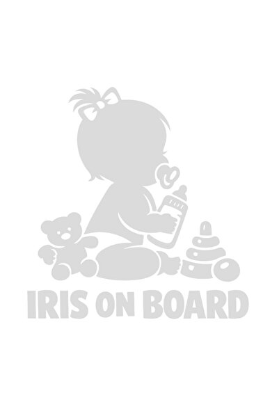 OEM Autocolant auto  "Iris la bord ", 10cm, Alb