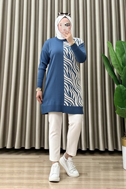 ALYA Lilac Tunic Sweater