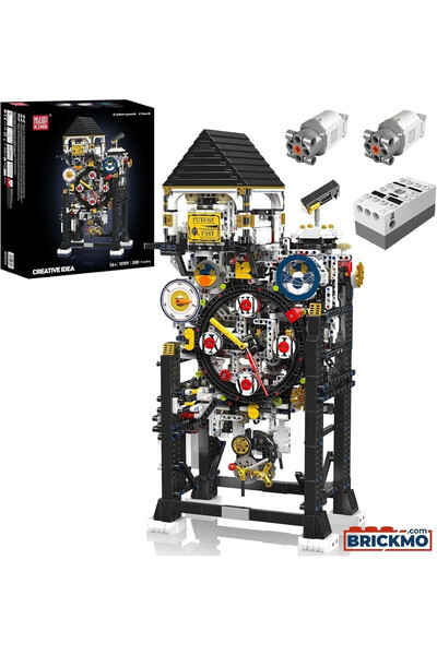 mouldking 10159 Cyberpunk Clock 3.181 Parça Motorlu Akıllı Saat Yapı Blok Seti