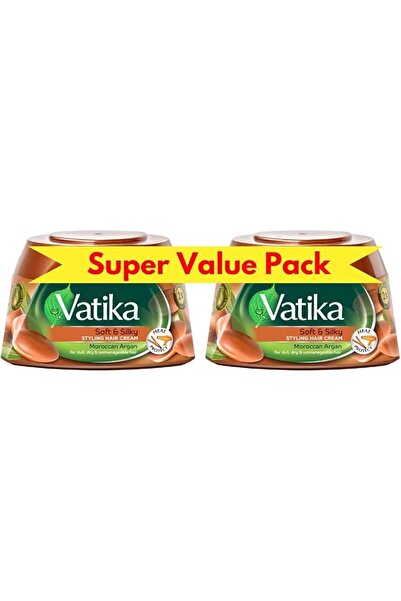 Vatika Ayurveda كريم تصفيف الشعر من فاتيكا ناتشورالز مع زيت الأرغان 2×140 مل ...