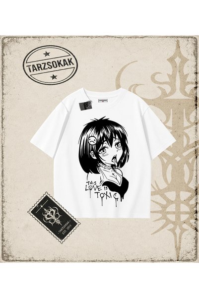 Tarzsokak Anime Printed Oversize Unisex T-Shirt