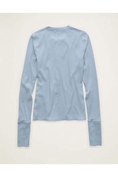 AMERICAN EAGLE AE Long Sleeve Henley T-Shirt