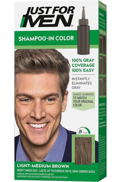 Just For Men Shampoo-In Color (Formerly Original Formula), Gray Hair Coloring...