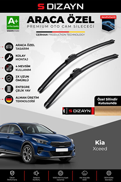 S Dizayn S-Dizayn Kia Xceed Ön Cam Silecek Seti 2019 Üzeri Premium Araca Özel...