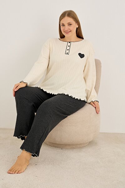 Siyah İnci Πιτζάμα Plus Size "siyah inci" SOFT SWIRL