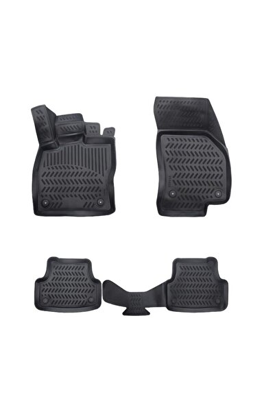 Lumi LUXURY Set de 5 covorașe de podea din cauciuc tip tavă, compatibile cu V...