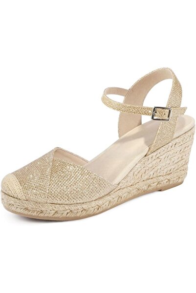 GENERAL Qonetic Women's Closed Toe Platform Sandals Summer Buckle Ankle Strap...