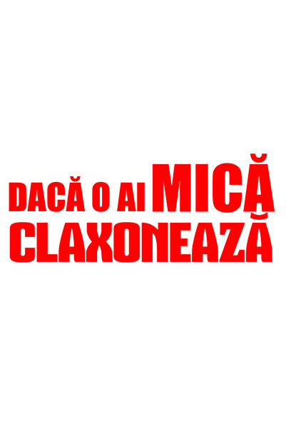 OEM Autocolant auto  "dacă ai unul mic, clacă ", 10cm, Roșu