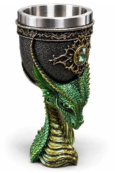 Epilons Ejderha Tasarımlı 3d Kapartmalı Paslanmaz Çelik Kadeh Kupa Alk6510