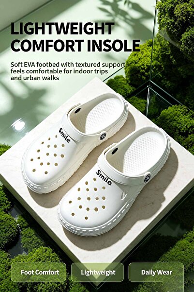 VivoGlobal Shop Unisex Breathable EVA Clogs - Adjustable Heel Strap & Thick Sole