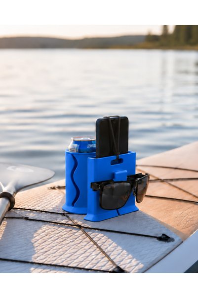 Sunlab SUP Board Telefon, Gözlük ve İçecek Tutucu Mavi