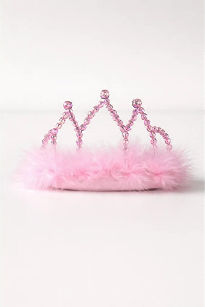 Le Mabelle Pink Shiny Stone Detailed Girl's Queen Crown