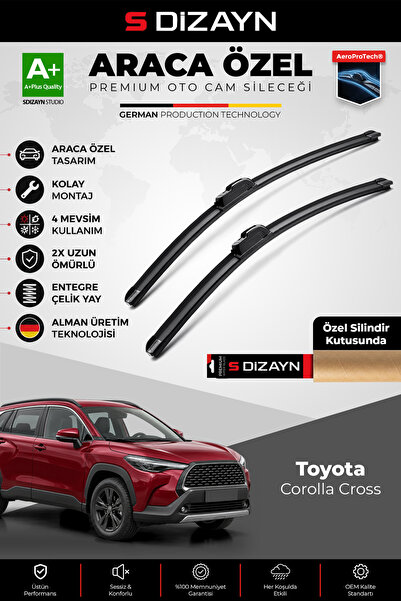 S Dizayn S-Dizayn Toyota Corolla Cross Ön Cam Silecek Seti 2020 Üzeri Premium...