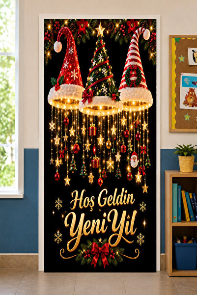 PROMISEBACKDROP2 190x75cm Decor de ușă elastic pentru săli de clasă, Bine ați...