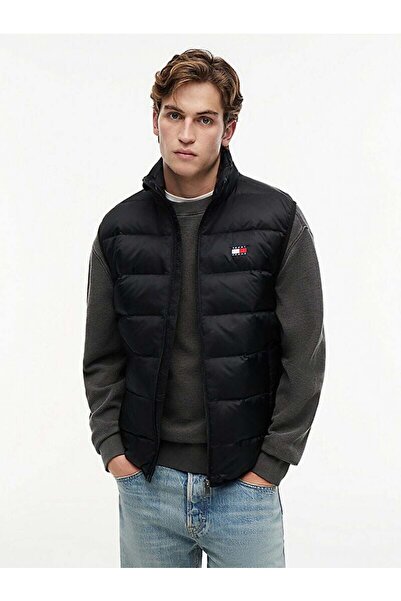 Tommy Hilfiger TJM HAFİF KATLANABİLİR REGULAR FİT ERKEK ŞİŞME YELEK SİYAH DM0...