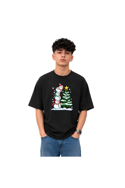 PRINTSHOP4ME Men's Christmas T Shirt | Graphic Tee | Drop Shoulder | Oversize...