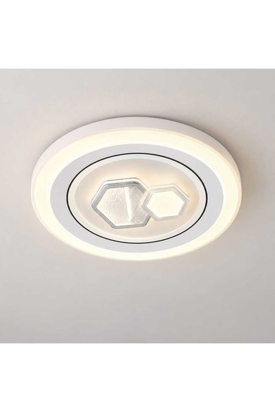 Şaheser Luna Modern Geometrik 3 Renk LED Tavan Avizesi – Salon, Oturma Odası ...