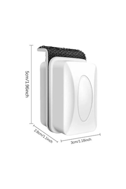 Choice WHITE Magnetic Tank Brush Magnetic Aquarium Cleaning Brush Top Corner ...
