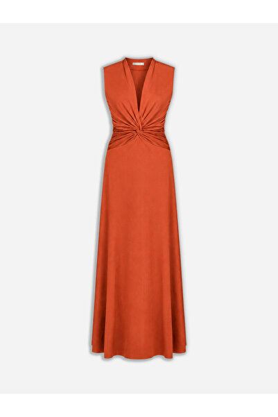 Nocturne Drapeli Maxi Elbise
