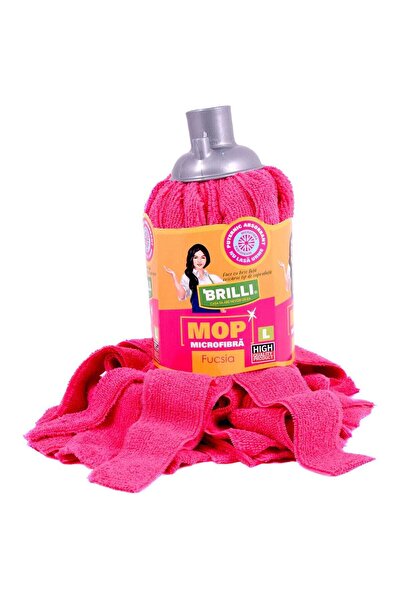 OEM Rezerva mop microfibra Brilli, marimea L, fucsia